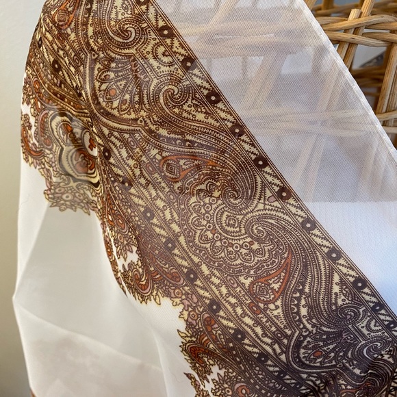 Tops Bohemian Shawl White Background Poshmark